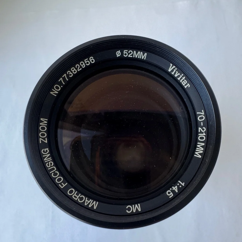 Vivitar 70-210mm 1:4.5 MC Macro Focusing Zoom Camera Lens 52mm
